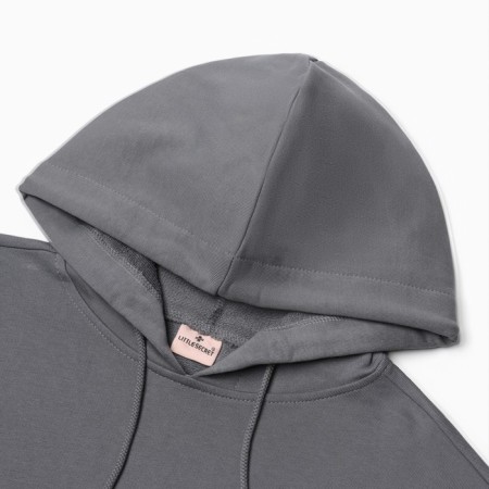Women's costume (sweatshirt and trousers), dark gray color, size 44 (m)-2