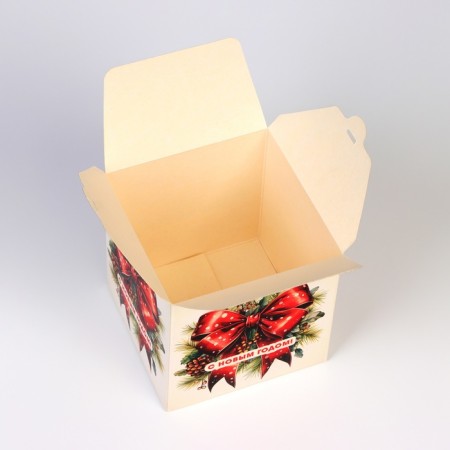 Gift folding box "Bant", 10 x 10 x 10 cm-3