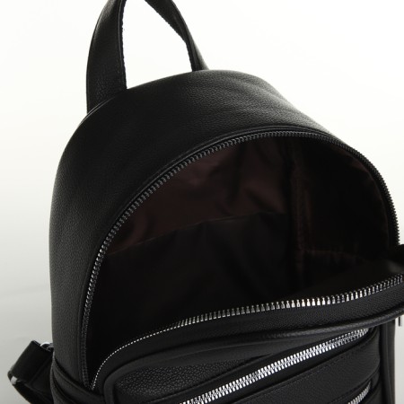 Women's backpack on lightning, black color-4