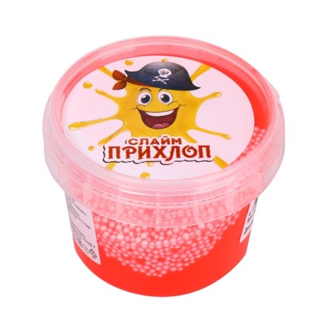 Slime "Boy Pirate" red with balls, 90 g-2