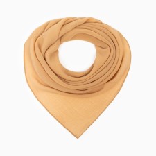 Textile scarf, beige color, size 70x70
