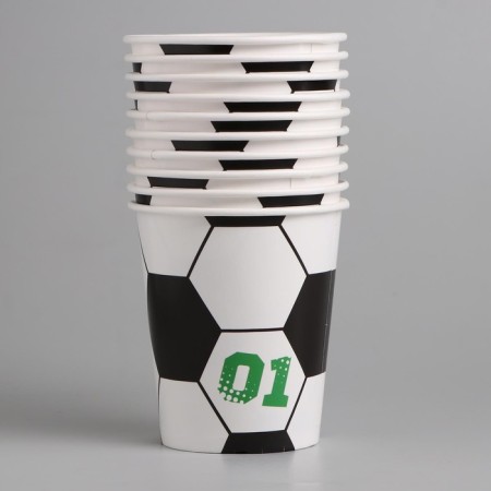 A one -time paper glass "Football", 250 ml-1