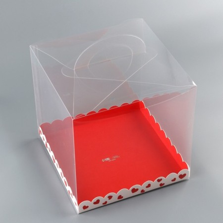 Confectionery box, chest, packaging, with love, 20 x 20 x 20 cm-4