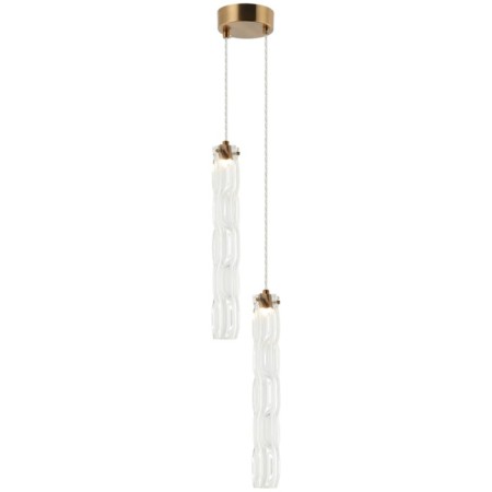 Lamp wall-flowing still 2xled 12W, size 15-300x6-17x53-150 cm, bronze color-2