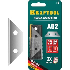 Kraftool Solingen-A02 blades 09627-S5_z02, trapezoidal, 5 pcs.