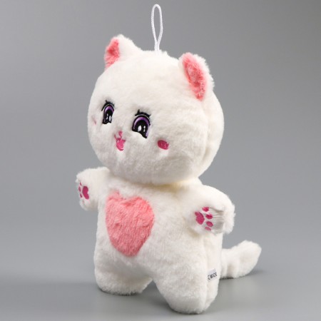 Soft toy "cat", 24 cm, white color-1