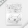Set of Notepad A6, 32 sheets, stickers, magnetic bookmarks "Cars"