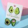 Avocado Pati Nonseznemi icons, colored in ferrous metal