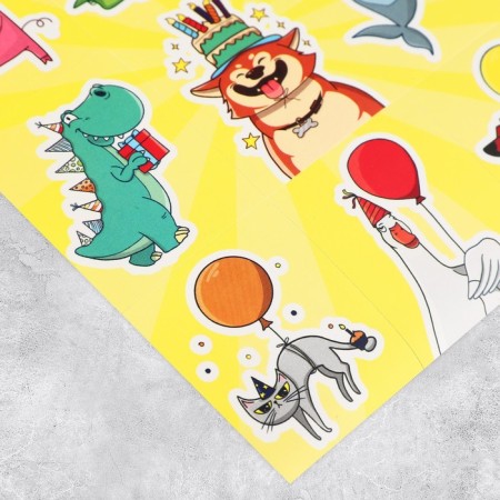 Paper stickers "C DR", 11 x 15.5 cm-1