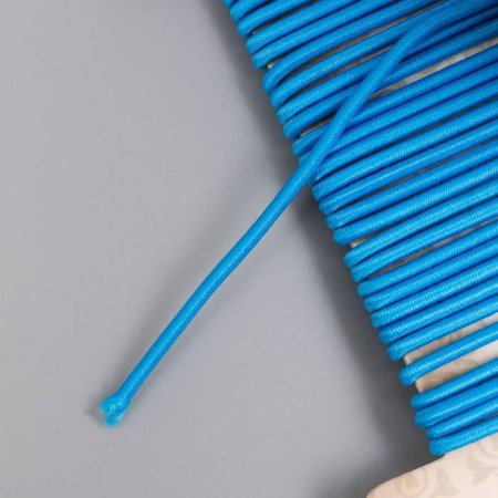 Braid decorative gum "Blue Round" winding 4 m width 0.2 cm-2