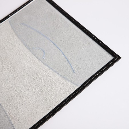 Cover for passport, black color-5