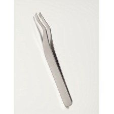 Pinzet No. 3 Narrow curved 9*1cm silver zip QF