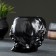 Kashpo - Organizer "David's head" Black with gold, 11x10x11cm