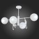 Ceiling EVOLUCE lamp. Sle115102-04. Tenato. 4x60 watts, E14, 71x71x50 cm, white color