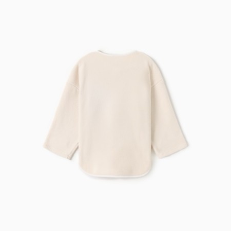 Svitshot Children's Minaku: Fleece Soft, beige color, height 128 cm-4
