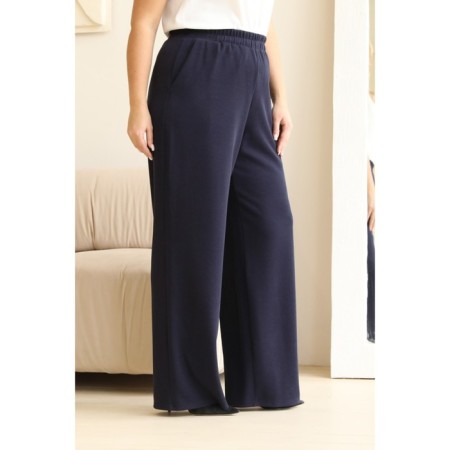 Women's costume: cardigan, trousers, size 50, black color-4