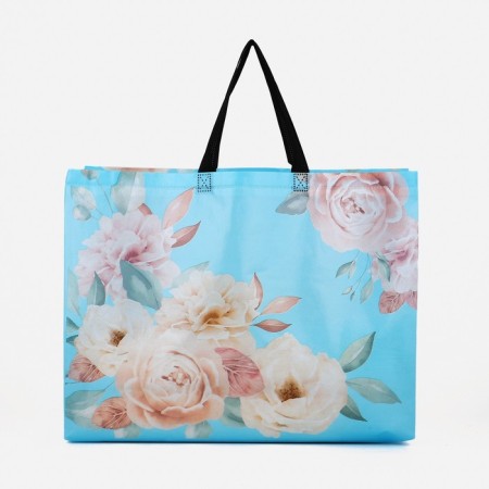 Household bag without fastening, blue color-1