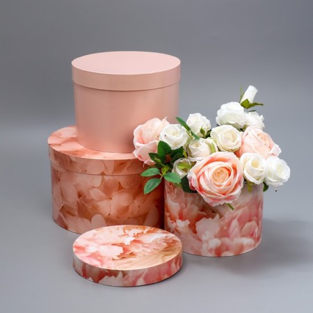 Set of hats 3 in 1, gift packaging, “beige”, 18 x 18 x 13–25 x 25 x 15 cm-5