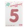 Foil ball 30 "number 5, individual packaging, color pink gold, 1 pc.