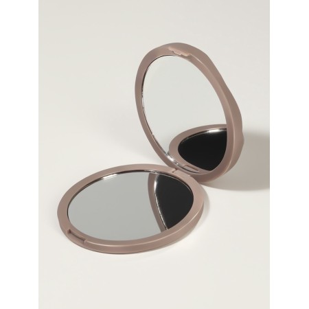 Mirror folding "waves", d = 7.5 cm, color is matte beige-2