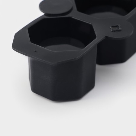 Ice form "Stack", 21.5 × 9 × 4.8 cm, 3 cells (5.9 × 5.5 cm) Black color-4