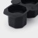 Ice form "Stack", 21.5 × 9 × 4.8 cm, 3 cells (5.9 × 5.5 cm) Black color