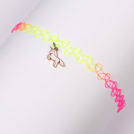 Choker and beads, 3 pieces, a set of jewelry, Minnie Mouse and a unicorn-6