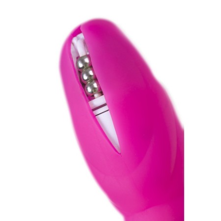 VIBROYAICO with pulsating balls Jos Circly, silicone, pink, 9 cm-2