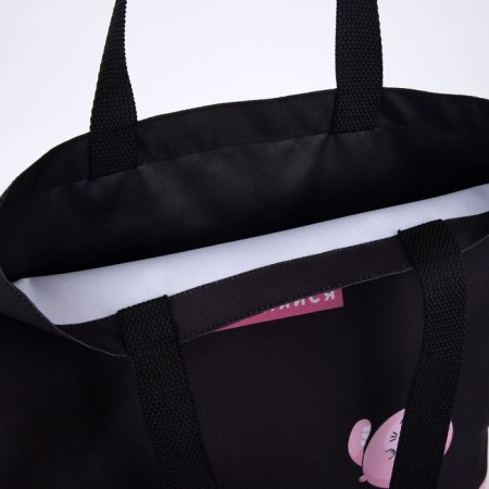 Chopper for children for a girl “stand out”, without a zipper, without lining, black color-3