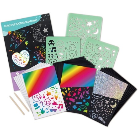 Set of game for creativity "Rainbow sparkles", with stencils