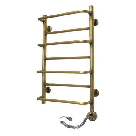 Domoterm electric heated towel rail "Orpheus", 500 x 700 mm, 7 crossbars, right, bronze-1