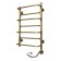 Domoterm electric heated towel rail "Orpheus", 500 x 700 mm, 7 crossbars, right, bronze