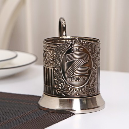 The cup holder "Z", D = 72 mm, nickelled, with blackening