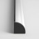 Corner aluminum profile for Elektrostandard LED tape, 2000x16x16 mm, black color