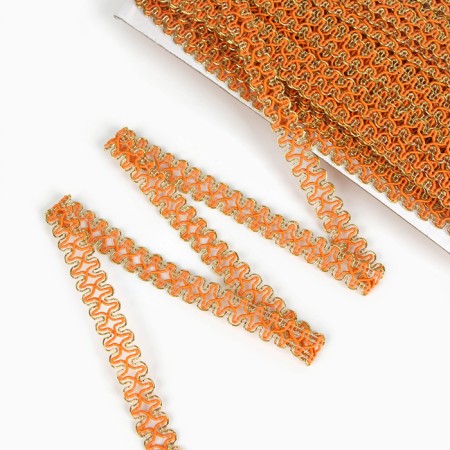 Orange with gold, 1.5 cm, 50 m-1