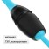 Bulas for rhythmic gymnastics inserted Grace Dance, 46 cm, blue/black color