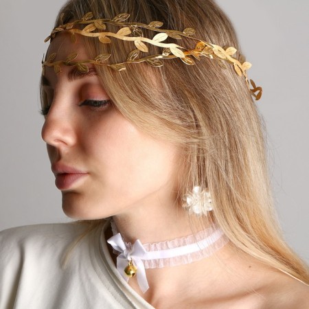 Carnival set "Elfita" (earrings+chocker+decoration on the head)-4