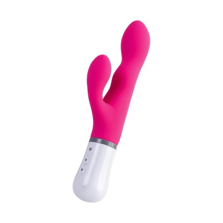 Lovense Nora vibrator with clitoral stimulant, silicone, pink color, 20 cm-8