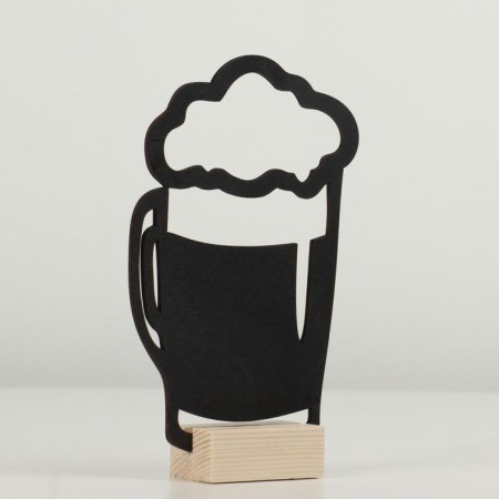 Cretaceous price tag on the stand "Beer with foam", A6 format (15 × 10.5 cm)