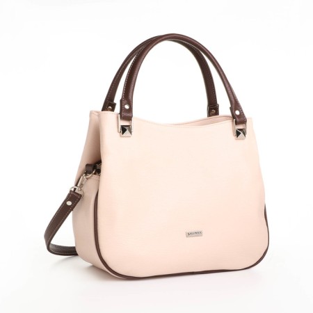 Female bag with lightning, medium size, beige color-3