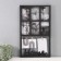 Photo frame plastic in 7 photos 10x15 cm "House" Black 55.5x33 cm