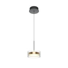 Подвесной светильник Maytoni MOD348PL-L14BBS3K Dress code, 200х200х3265 мм, LED, 14Вт, 840Лм, 3000К, цвет чёрный и латунь