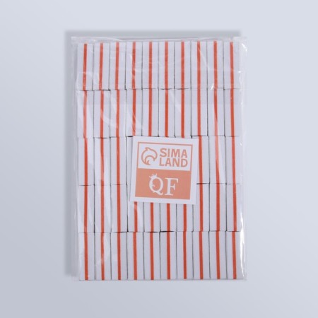 Buffs sandpaper for nails, set 50 pcs, bilateral, 3.5 × 2.5 cm, white color-6