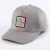 Baby cap for the boy "Dinosaurus", gray color, rr 52-54, 5-7 years old