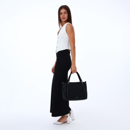 Women's bag with lightning, black color-6