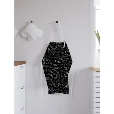 Apron of a kitchen with a photo print "Scientific formulas", adjustable, size OS-1