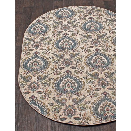Oval carpet Merinos Sofit, size 120x180 cm, color Light Cream