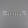 Velcro towel holder, stainless steel, chromium color