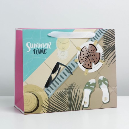Gift package laminated with a plastic window, packaging, “Summer Stories”, 32.5 x 26.5 x 13.5 cm-3