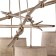 Suspended chandelier Mantra sabina, e27, 5x20W, 1500x1080x700 mm, color decorated tree